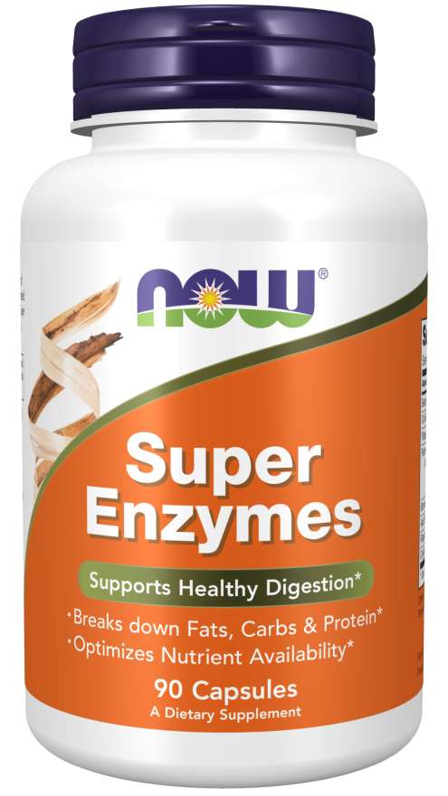 Now Foods Super Enzymes-90Serv.-90Tabs - لسرعة الهضم وزيادة الوجبات