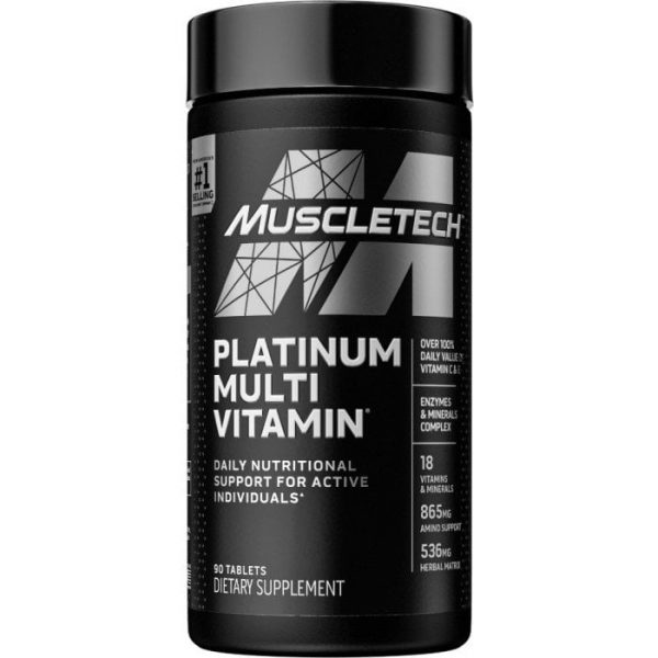 Muscletech platinum multivitamin-30Serv.-90Tabs. New Edition