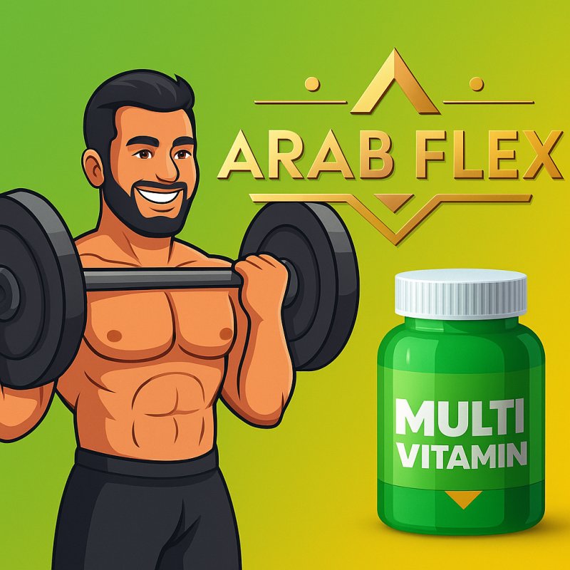 مكملات Multivitamin لتعزيز الصحة العامة، دعم المناعة، وزيادة الطاقة اليومية للرياضيين.