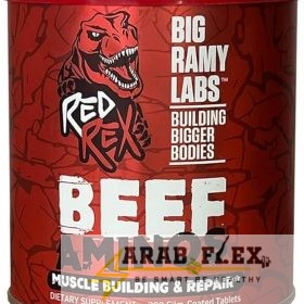 Big Ramy Labs Red Rex Beef Aminos – بيج رامي بيف أمينو (300 قرص) | دعم بناء العضلات