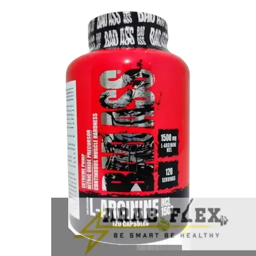 BADASS L-Arginine HCL 1500 (120 كبسولة) | تعزيز ضخ الدم ودعم الأداء الرياضي