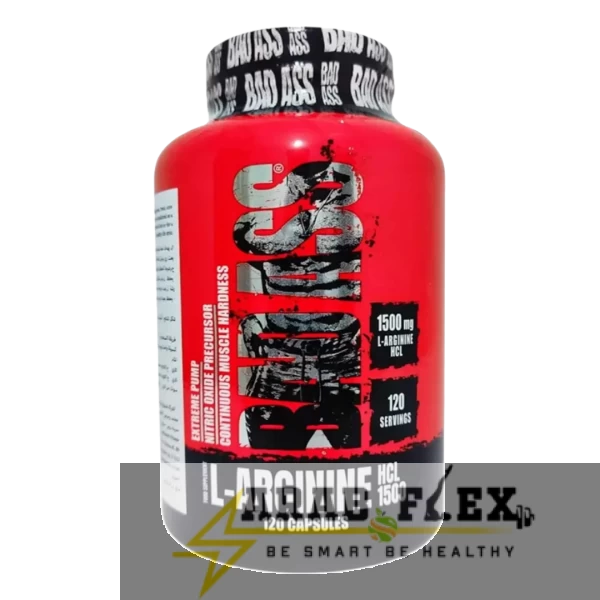 BADASS L-Arginine HCL 1500 (120 كبسولة) | تعزيز ضخ الدم ودعم الأداء الرياضي