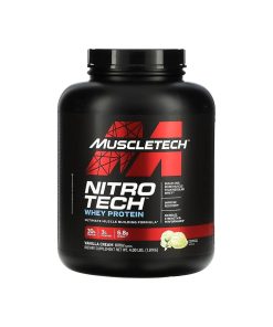 Muscletech Nitro-Tech واي بروتين 4 رطل – 41 جرعة | 30 جم بروتين + كرياتين