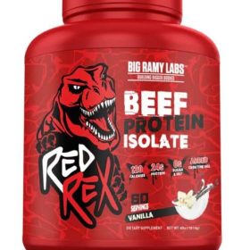 Beef Protein Isolate – Red Rex – 60 جرعة – فانيليا | Big Ramy Labs | عرب فليكس