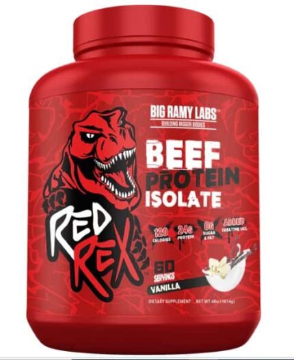 Beef Protein Isolate – Red Rex – 60 جرعة – فانيليا | Big Ramy Labs | عرب فليكس
