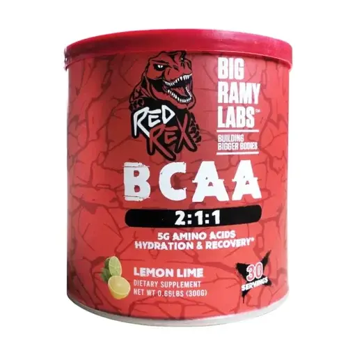 Red Rex BCAA 2:1:1 – نكهة Lemon Lime – 30 جرعة | Big Ramy Labs | عرب فليكس