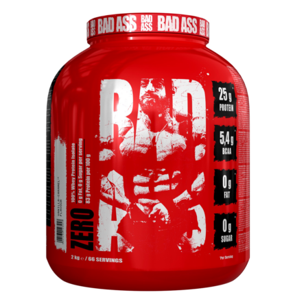 BAD ASS ZERO واي بروتين معزول – 2 كجم | 66 جرعة – 25 جرام بروتين