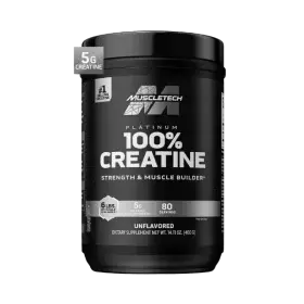 كرياتين بلاتينيوم ماسل تك – 400 جم (80 جرعة) | MuscleTech Platinum Creatine