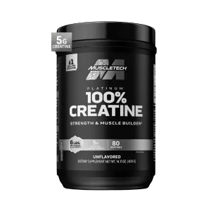 كرياتين بلاتينيوم ماسل تك – 400 جم (80 جرعة) | MuscleTech Platinum Creatine
