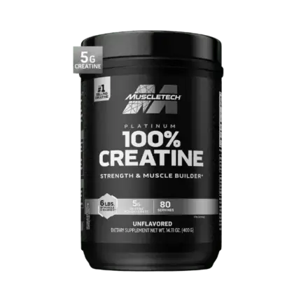 كرياتين بلاتينيوم ماسل تك – 400 جم (80 جرعة) | MuscleTech Platinum Creatine