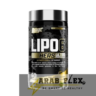 Nutrex Lipo-6 Hers Ultra Concentrate – ليبو 6 هير ألترا (60 كبسولة) | حارق دهون للنساء