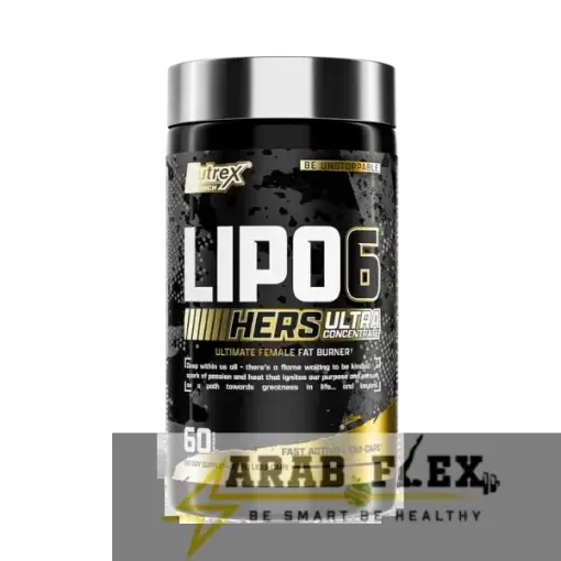 Nutrex Lipo-6 Hers Ultra Concentrate – ليبو 6 هير ألترا (60 كبسولة) | حارق دهون للنساء