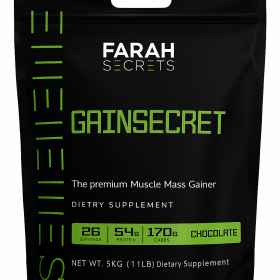 Farah Secrets GainSecret – ماس جينر بريميوم 5 كجم | 54g بروتين + 170g كارب