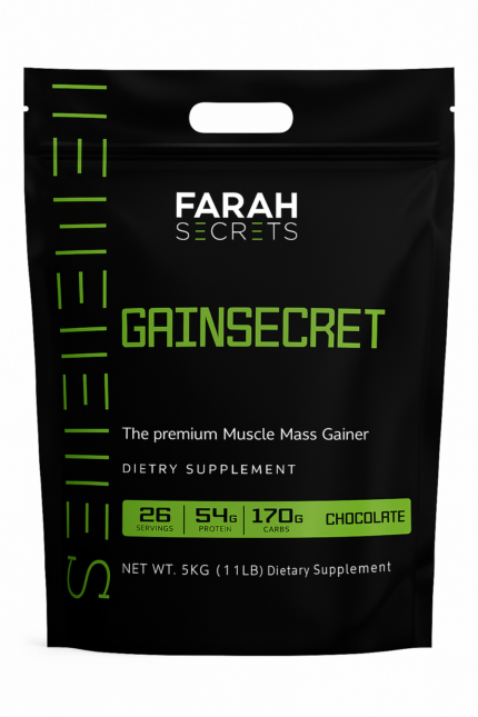 Farah Secrets GainSecret – ماس جينر بريميوم 5 كجم | 54g بروتين + 170g كارب