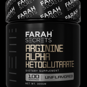 Farah Secrets Arginine Alpha Ketoglutarate – 300g | دعم الضخامة والطاقة