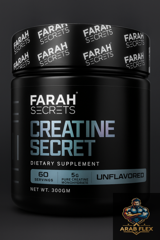 Farah Secrets Creatine Secret – 300g | كرياتين مونوهيدرات نقي لزيادة القوة والأداء