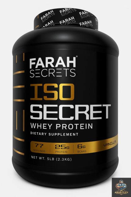Farah Secrets ISO Secret – واي بروتين أيزوليت 5LB | 25g بروتين + 6g BCAAs