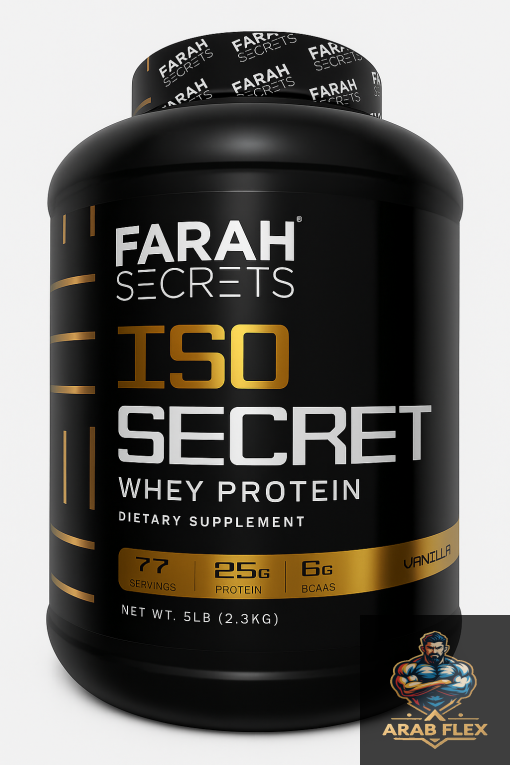 Farah Secrets ISO Secret – واي بروتين أيزوليت 5LB | 25g بروتين + 6g BCAAs