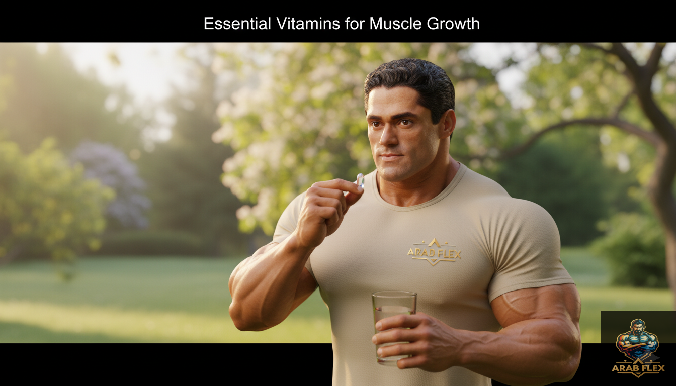 اعرف أهم الفيتامينات والمعادن اللي بتدعم نمو العضلات، وتحسّن الأداء والاستشفاء مع نصائح عرب فليكس لاختيار المكمل المناسب لجسمك.