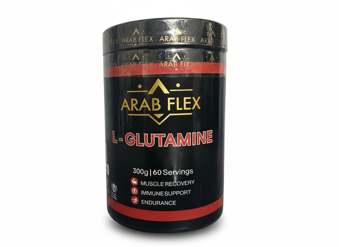 Glutamine 300g – Arab Flex | Muscle Recovery & Immunity Support Glutamine 300g – Arab Flex | Muscle Recovery & Immunity Support