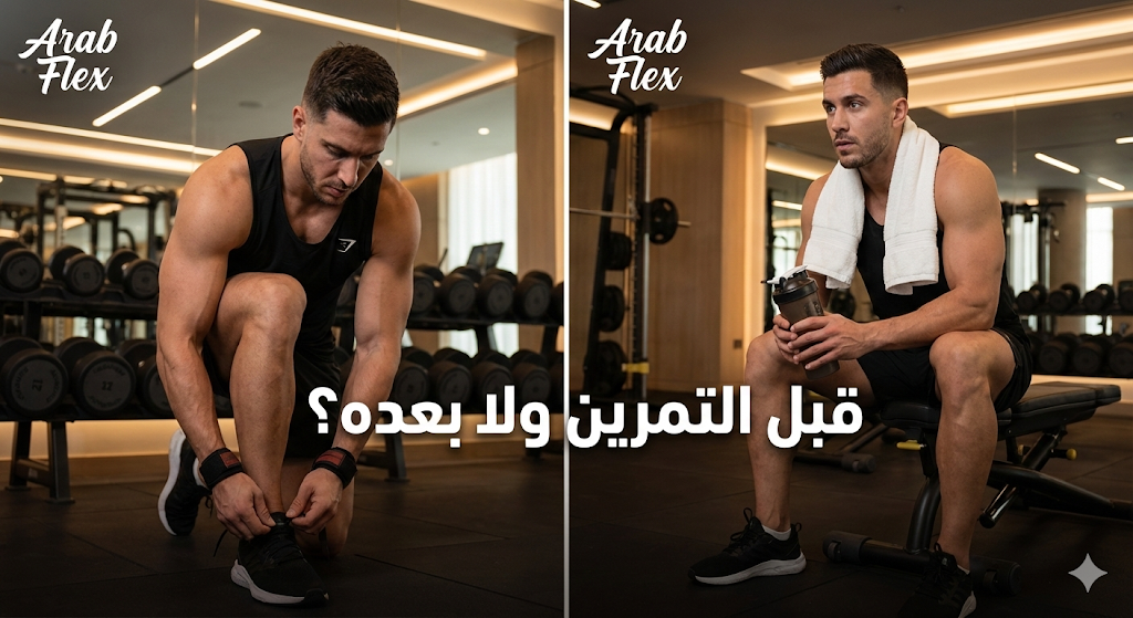 مكمل قبل التمرين ولا بعده – التوقيت الصح