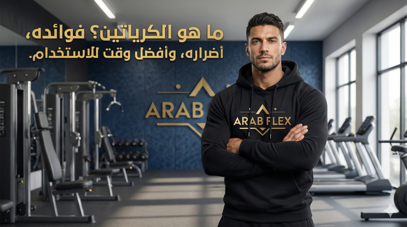 ما هو الكرياتين؟ الفوائد، الأضرار، وأفضل وقت للاستخدام | Arab Flex