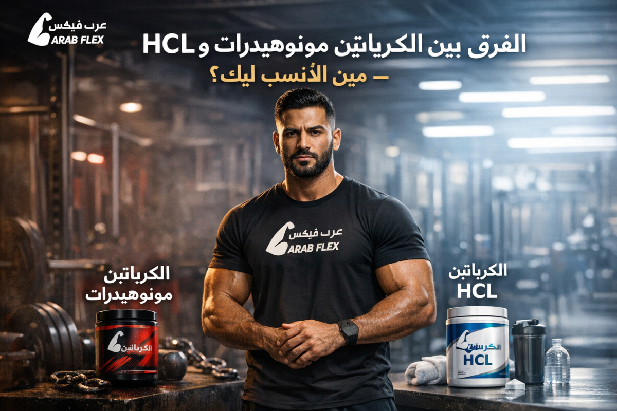 الفرق بين الكرياتين مونوهيدرات و HCL | دليل الاختيار الصحيح | Arab Flex