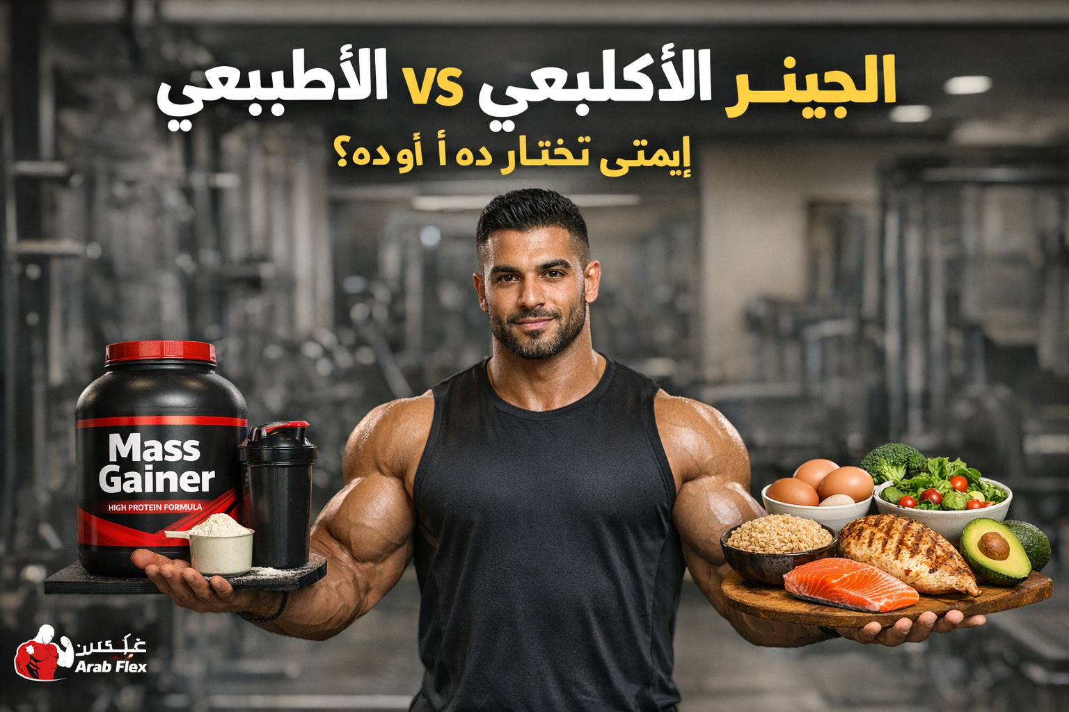 الجينر vs الأكل الطبيعي: إمتى تختار ده أو ده؟ | دليل الزيادة الصح | Arab Flex