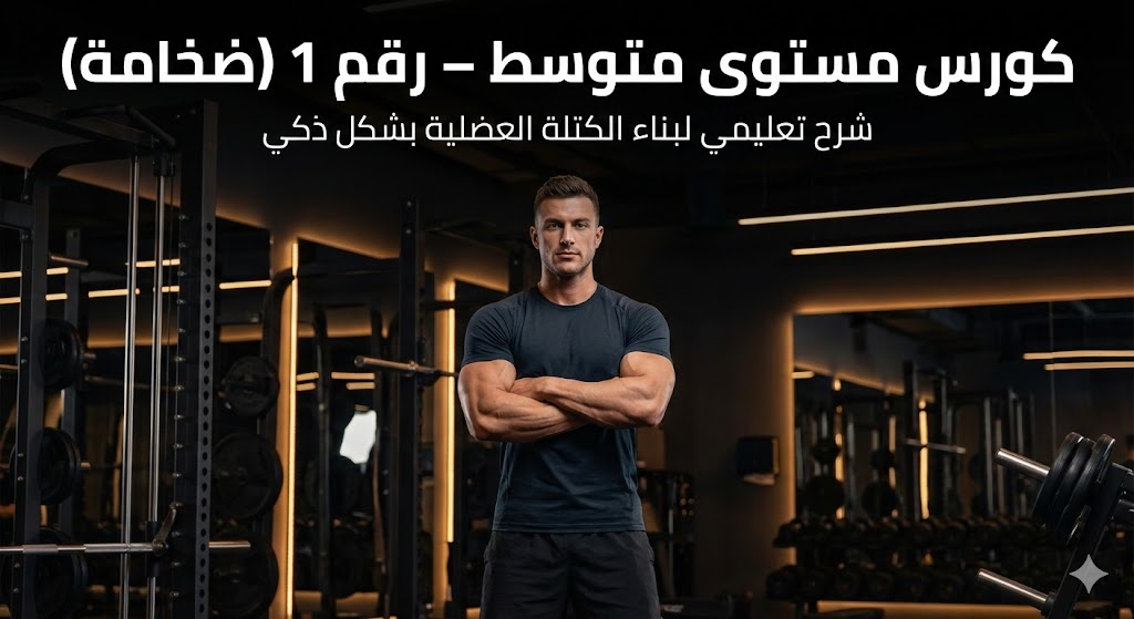 كورس ضخامة مستوى متوسط | شرح تعليمي لبناء الكتلة العضلية