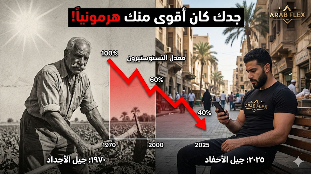مقارنة مستوى التستوستيرون بين الأجيال - الشاب المصري في 2025 مقابل جيل الأجداد