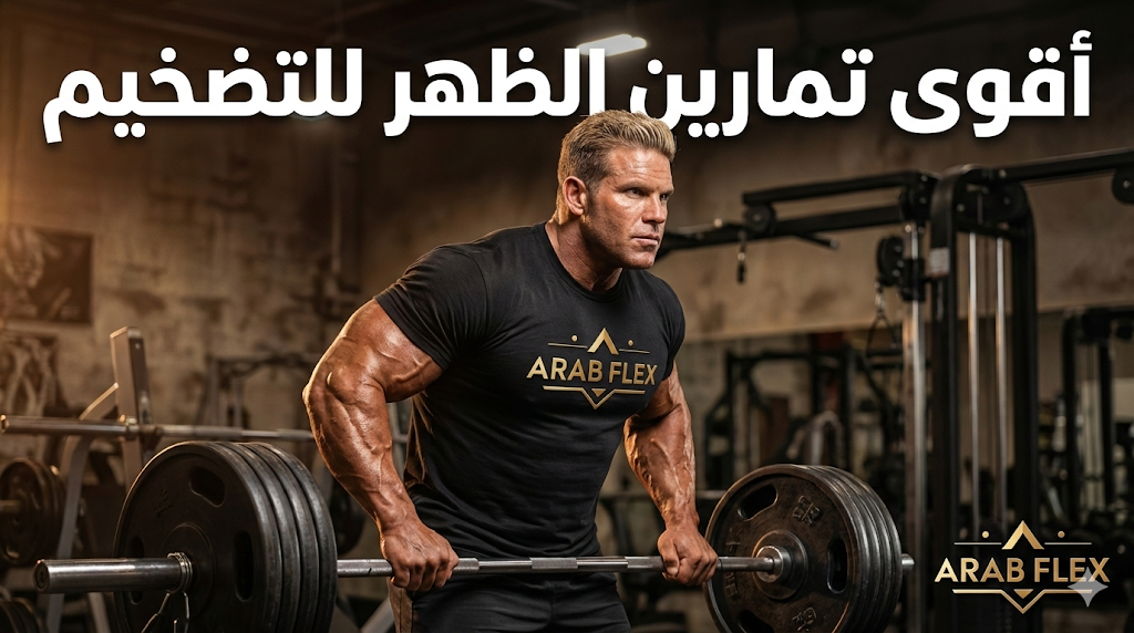أقوى تمارين الظهر للتضخيم: بناء ظهر عريض وقوي - عرب فليكس Arab Flex