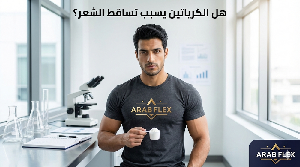 هل الكرياتين يسبب تساقط الشعر والصلع؟ الإجابة العلمية النهائية بالأبحاث