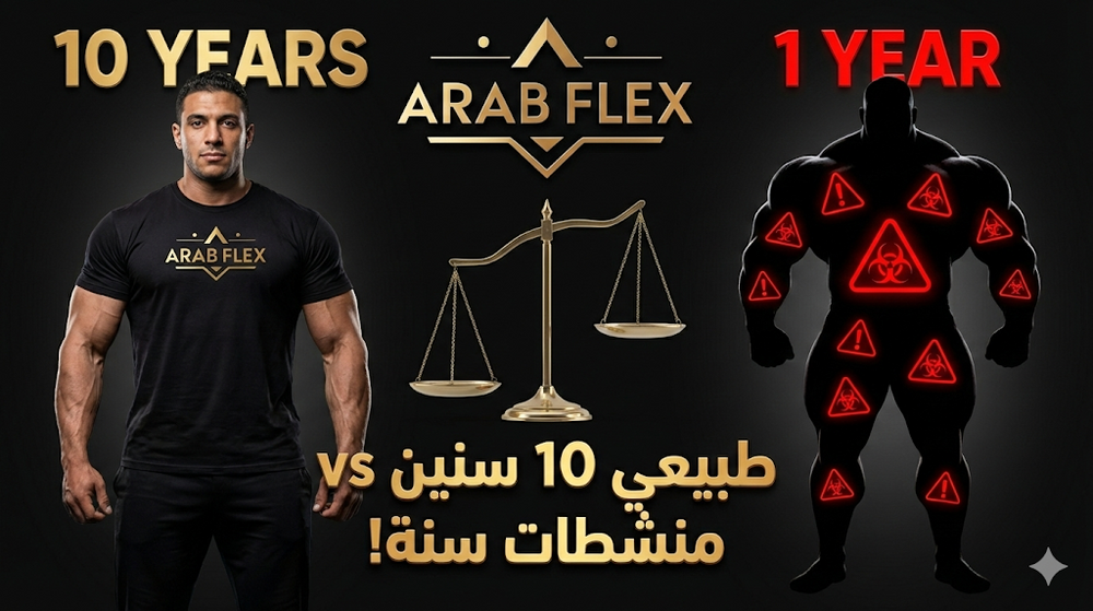 مقارنة بين لاعب كمال أجسام طبيعي 10 سنين ولاعب منشطات سنة واحدة - النتيجة صادمة