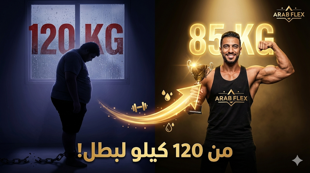قصة تحول حقيقية من 120 كيلو سمنة لبطل كمال أجسام - تحول جسدي مذهل