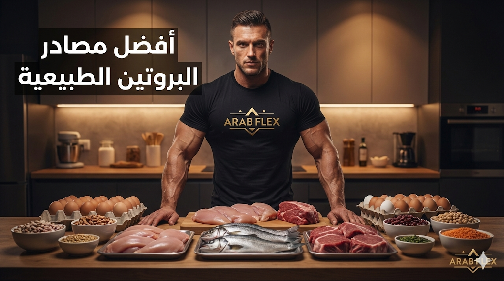 أفضل مصادر البروتين الطبيعية لبناء العضلات - عرب فليكس Arab Flex
