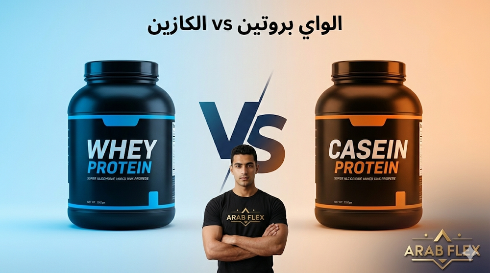 الفرق بين الواي بروتين والكازين - أيهما أفضل ومتى تستخدم كل نوع
