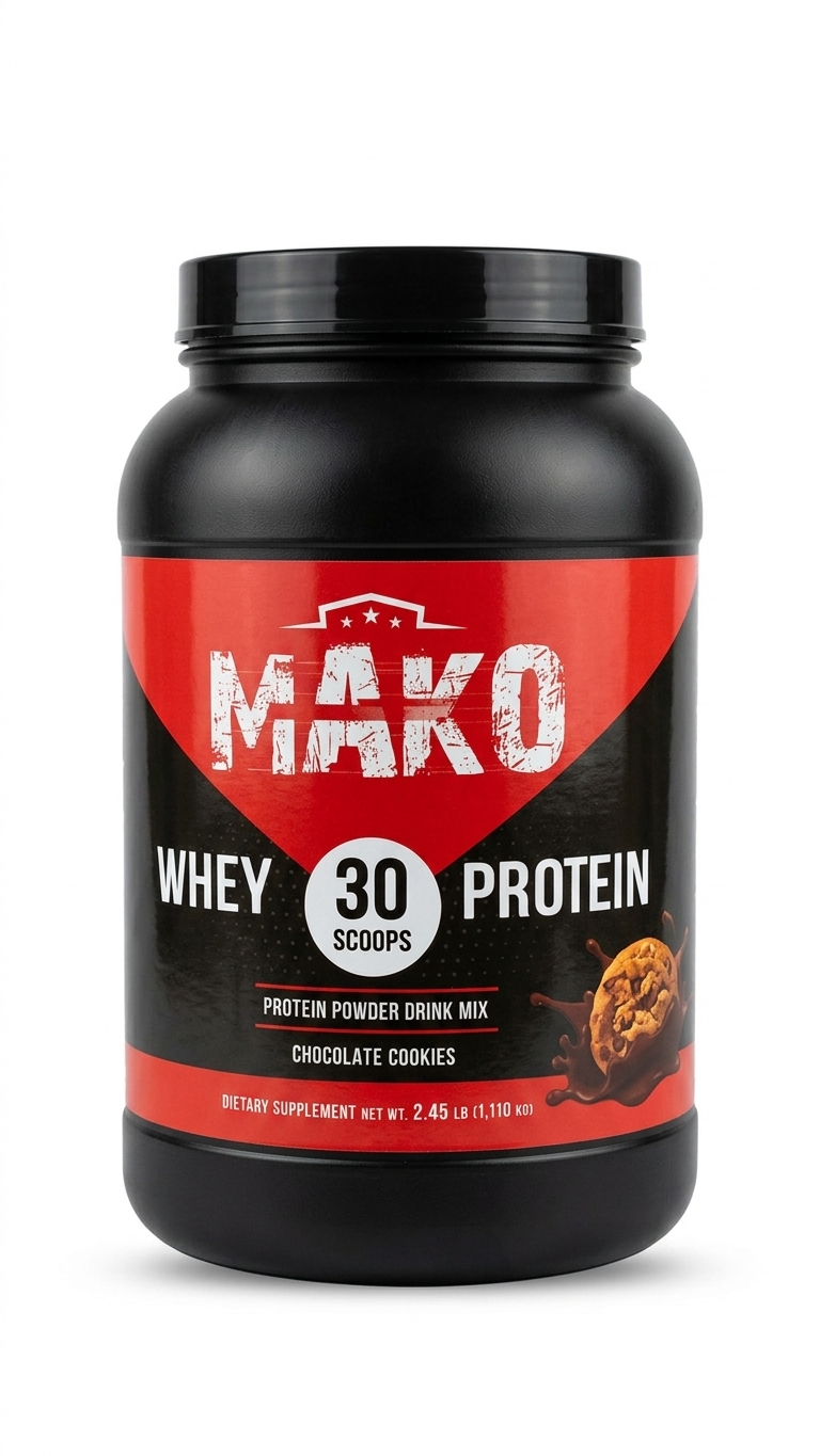 ماكو واي بروتين - MAKO Whey Protein ماكو واي بروتين 1110 جرام - عبوة بروتين واي بنكهة الشوكولاتة